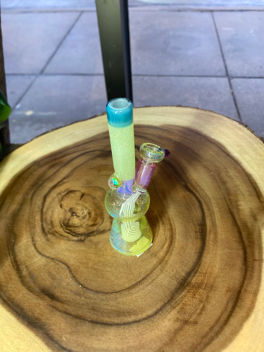 Jon E. Walker Striped Downstem with Opal 10mm Rig