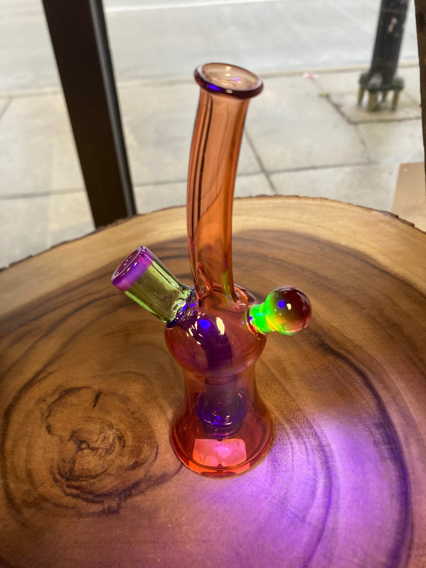 Jon E. Walker Amber with Purple Milli 10mm Rig